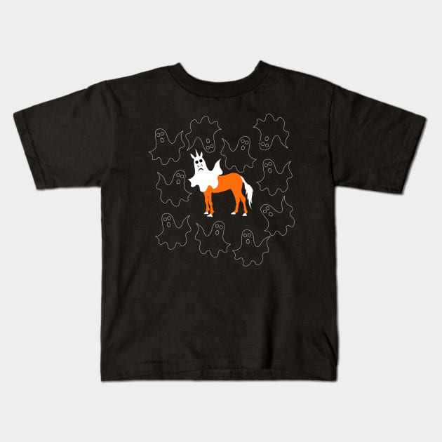 Boo Unicorn Kids T-Shirt by Thatssounicorny